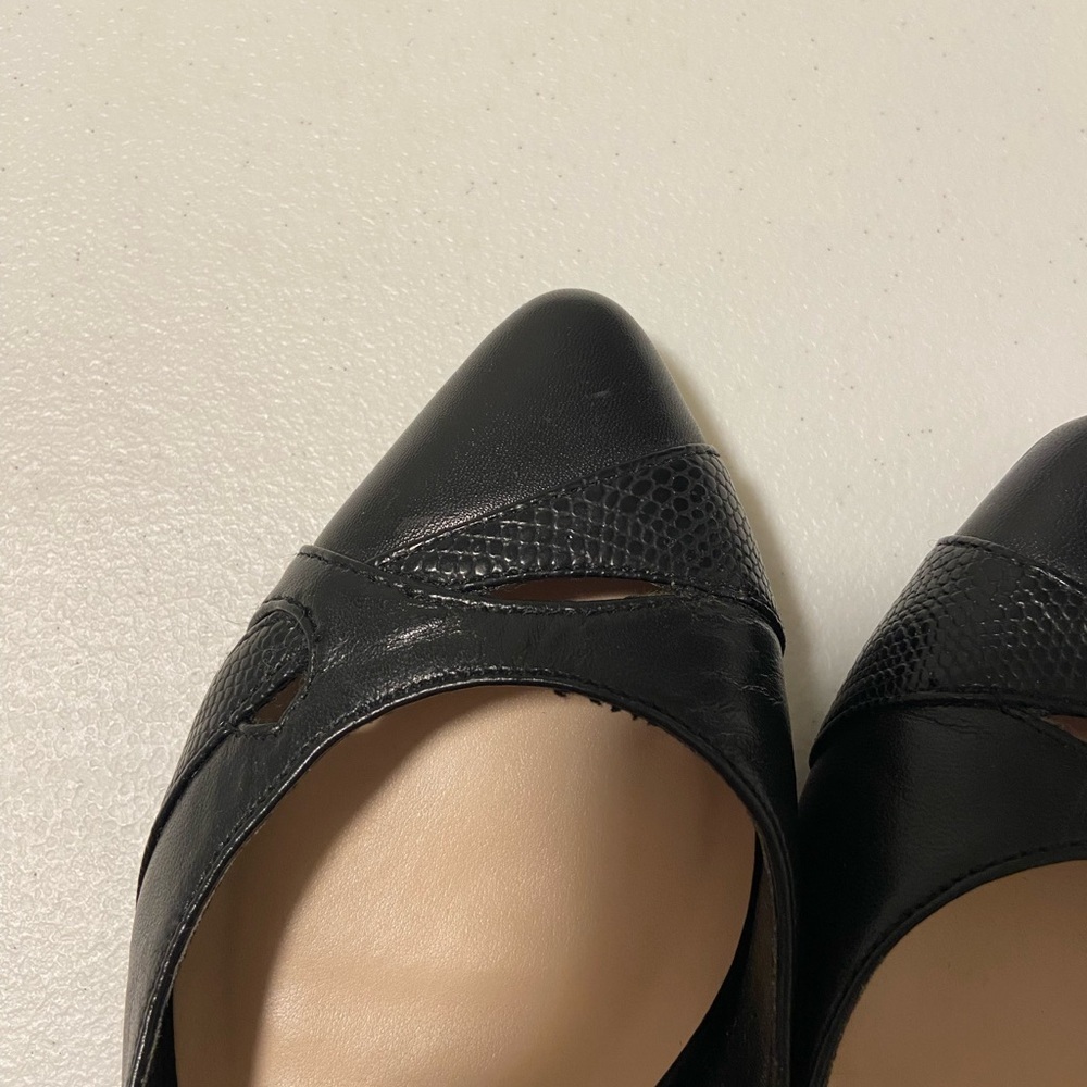 NWOT | Nine West black‎ pointed flats — size 6 - Picture 5 of 7